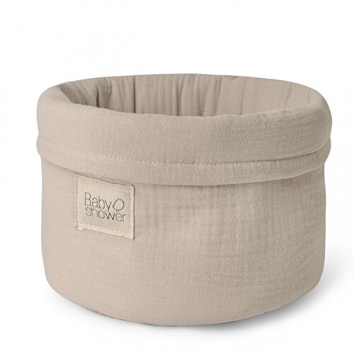 Les Petits Marmots | Panière de rangement moyenne - Latte powder
