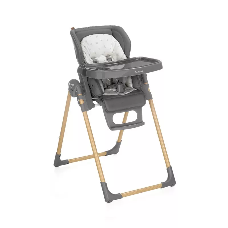 Les Petits Marmots | Chaise Haute évolutive Mila en similicuir - Mist