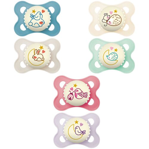 Les Petits Marmots | 2 sucettes Original Nuit - 2-6mois 