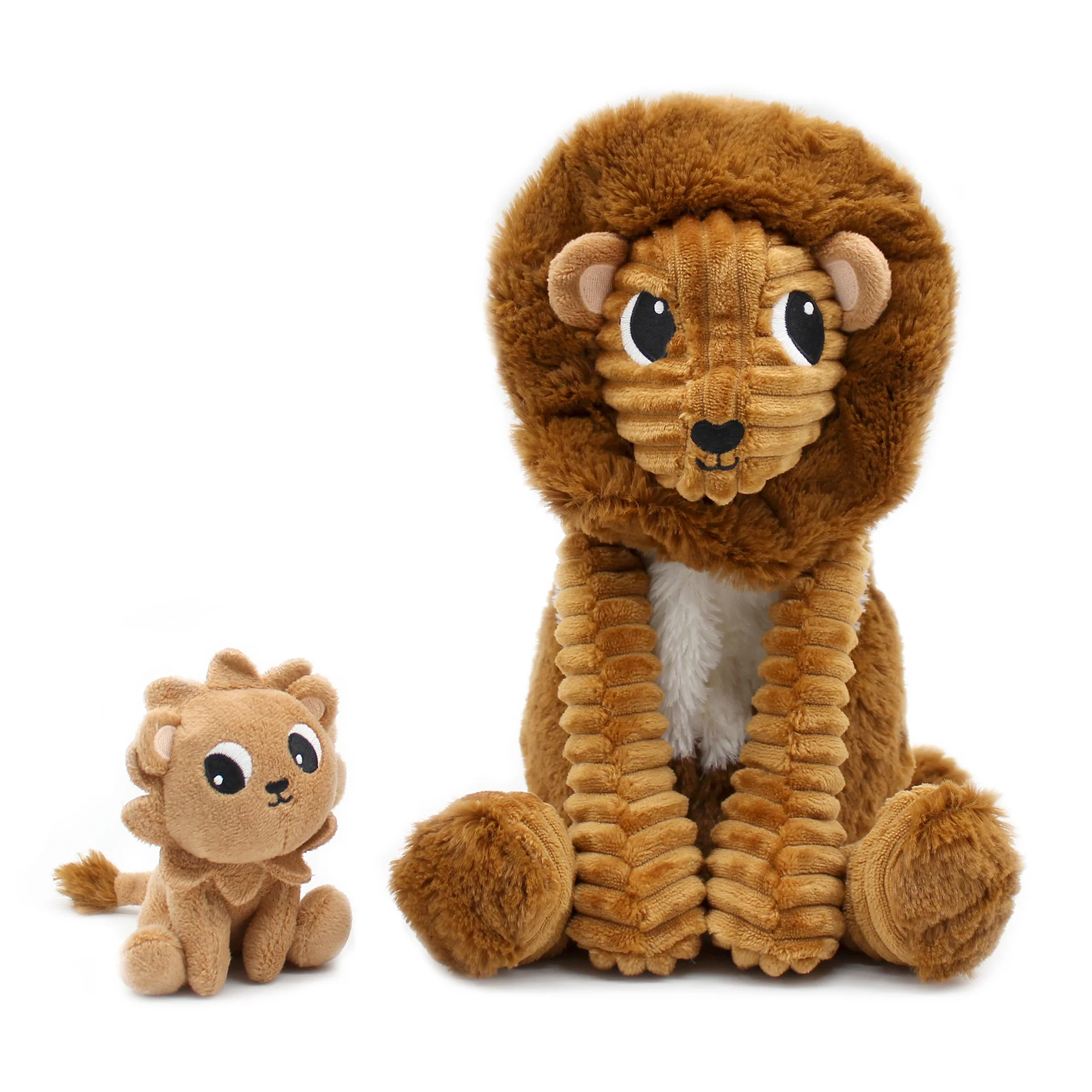 Les Petits Marmots | Peluche lion Graou papa et son bébé - Cassonade