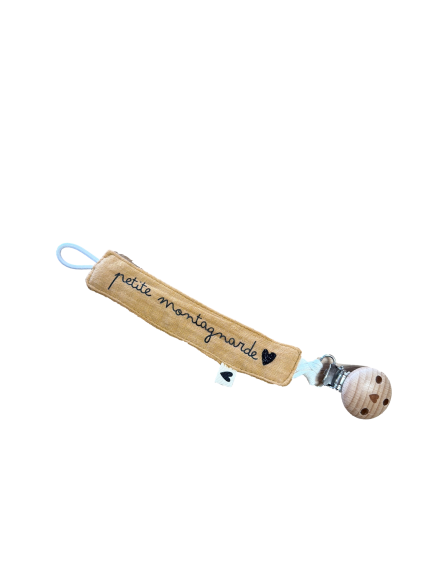 Les Petits Marmots | Attache tétine camel - Petite montagnarde