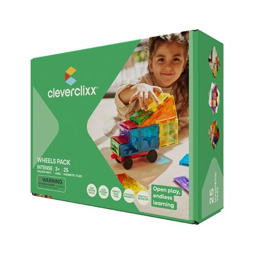 Les Petits Marmots | Kit de 25 pièces magnétiques avec roues Cleverclixx 