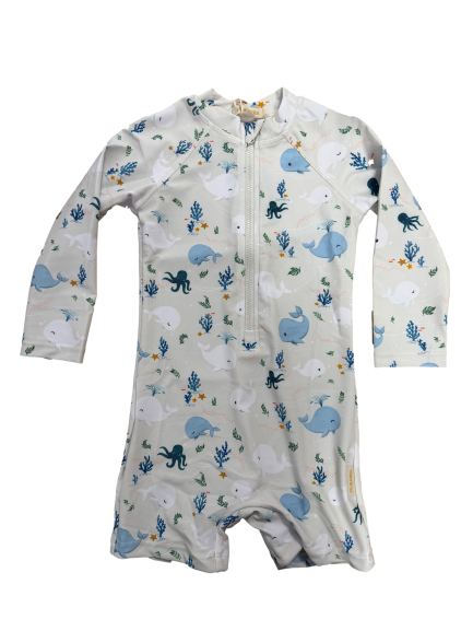 Les Petits Marmots | Maillot de bain manches longues anti-UV - Les conte de Christian La Baleine