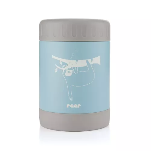 Les Petits Marmots | Pot isotherme en acier inoxydable 300ml - Bleu