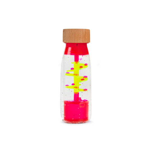 Les Petits Marmots | Bouteille sensorielle - Spirale rose