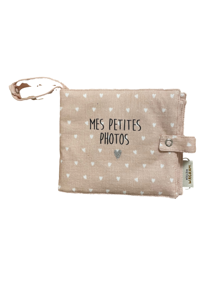 Les Petits Marmots | Mini-album photo - Beige petits coeurs 