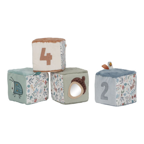 Les Petits Marmots | Set de 4 cubes doux - Forest