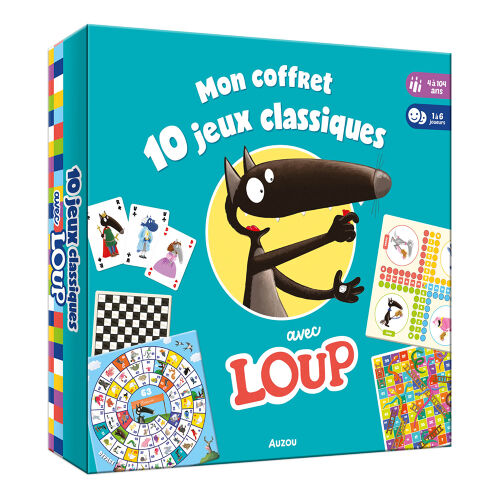 Les Petits Marmots | Mon coffret 10 jeux classiques avec loup