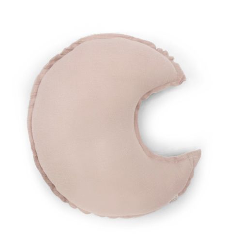 Les Petits Marmots | Coussin lune 25x25 - Nude powder 