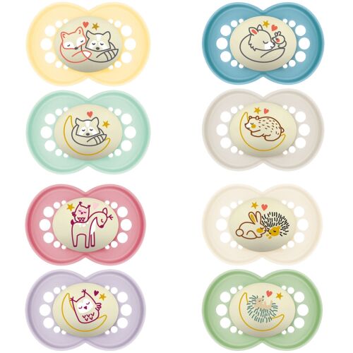 Les Petits Marmots | 2 sucettes Original Nuit - +18mois 