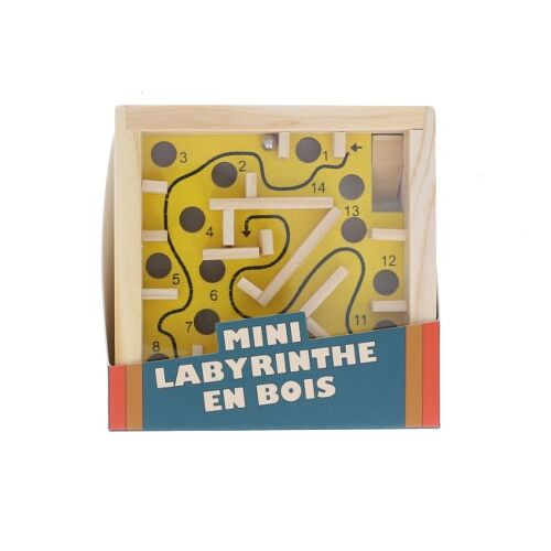 Les Petits Marmots | Mini-labyrinthe en bois - Jaune