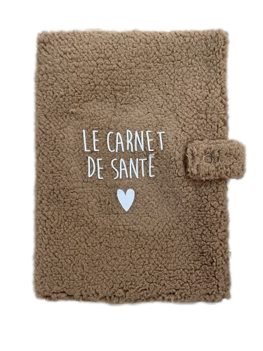 Les Petits Marmots | Protège carnet de santé moumoute cacao - Atelier Wagram