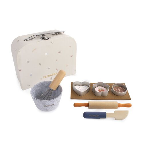 Les Petits Marmots | Valisette de jeu - Jouets en bois Petit pâtissier