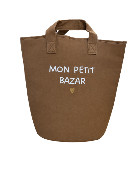 Les Petits Marmots | Grande panière de rangement - Marron