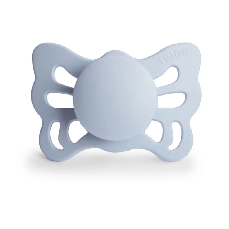 Les Petits Marmots | Tétine Butterfly Silicone 0-6 mois - Powder Blue