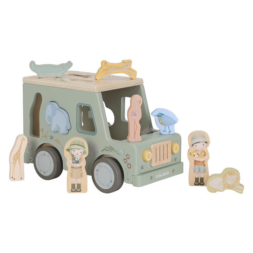 Les Petits Marmots | Boîte à formes voiture Safari - Safri friends