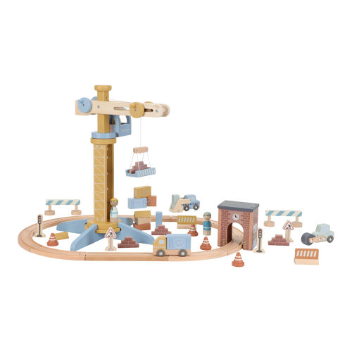 Les Petits Marmots | Set grue et chantier de construction en bois FSC