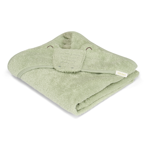 Les Petits Marmots | Cape de bain 100x100cm - Crocodile 