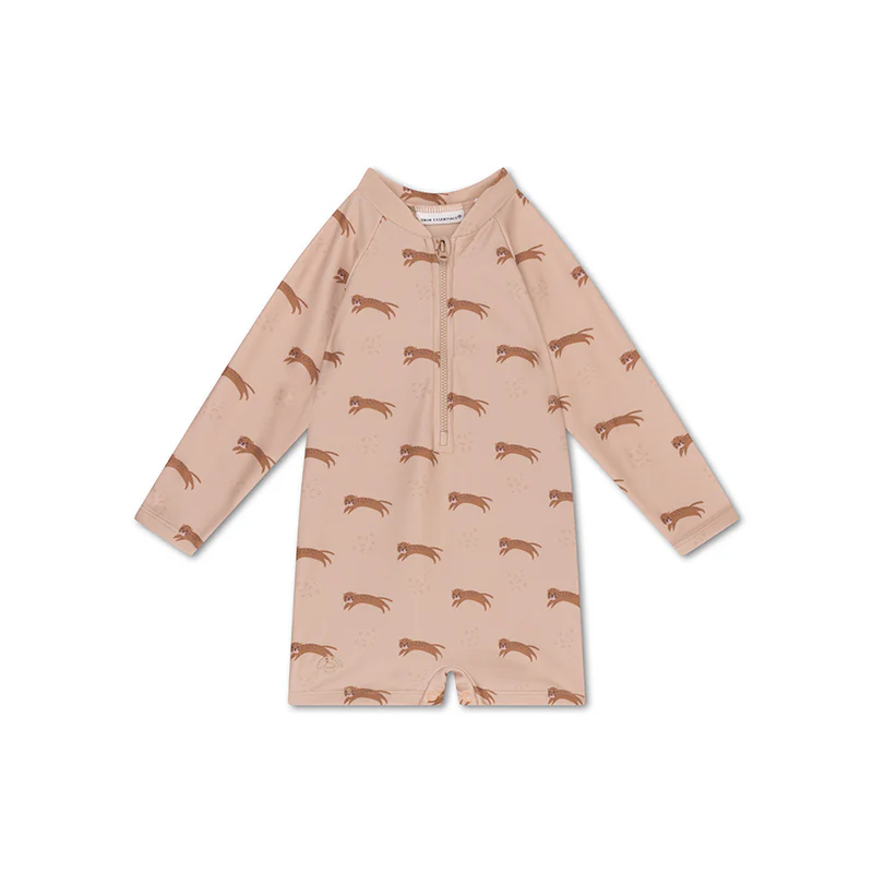 Les Petits Marmots | Maillot de bain manches longues anti-UV - Léopard