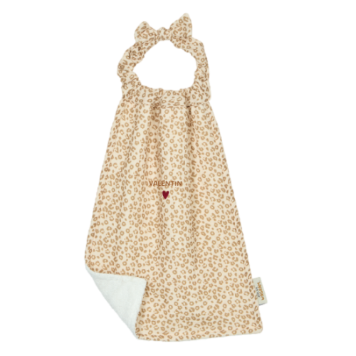 Les Petits Marmots | Serviette de cantine éponge - Léopard 