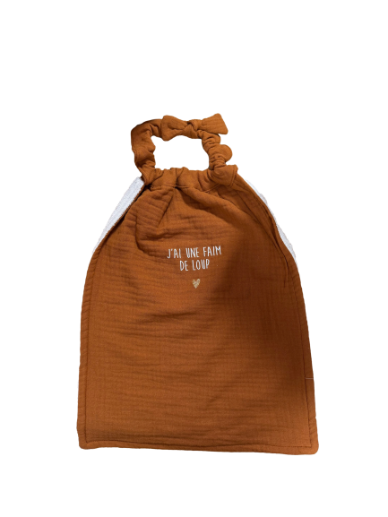 Les Petits Marmots | Serviette de cantine éponge - Caramel Faim de loup