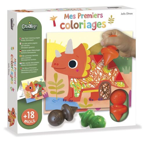 Les Petits Marmots | Mes premiers coloriages - Jolis dinos