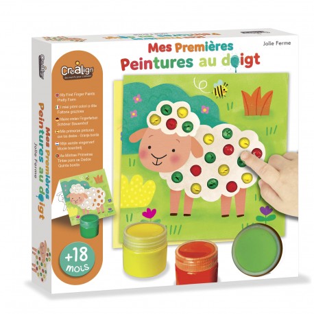 Les Petits Marmots | Mes premières peintures au doigt - Jolie ferme 