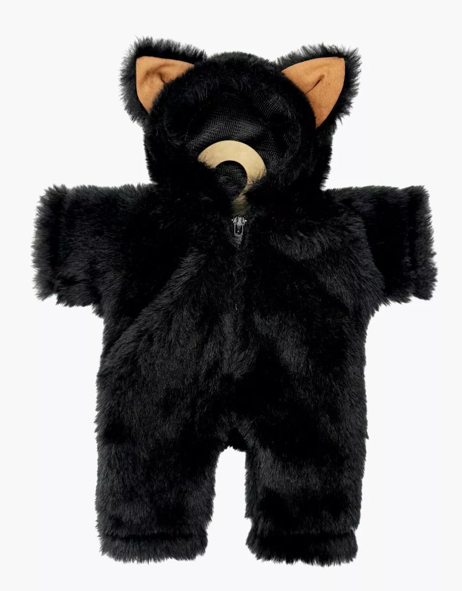 Les Petits Marmots | Babies – Combinaison Halloween P'tit chat en fausse fourrure Rabbit noir