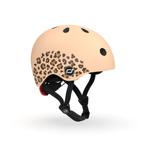 Les Petits Marmots | Casque de vélo Scoot and Ride - Léopard