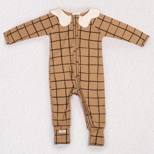 Les Petits Marmots | Pyjama bébé zip - Carreaux