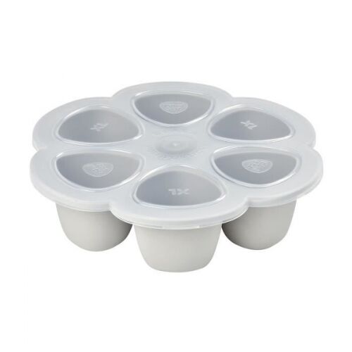 Les Petits Marmots | Multiportions en silicone 6x150ml - Gris