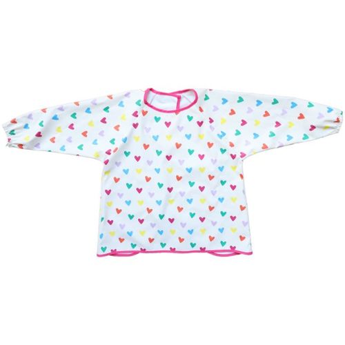 Les Petits Marmots | Bavoir manches longues loisirs - Multicoeurs