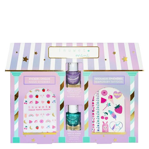 Les Petits Marmots | My little beauty house - Coffret vernis, stickers ongles et tatouages
