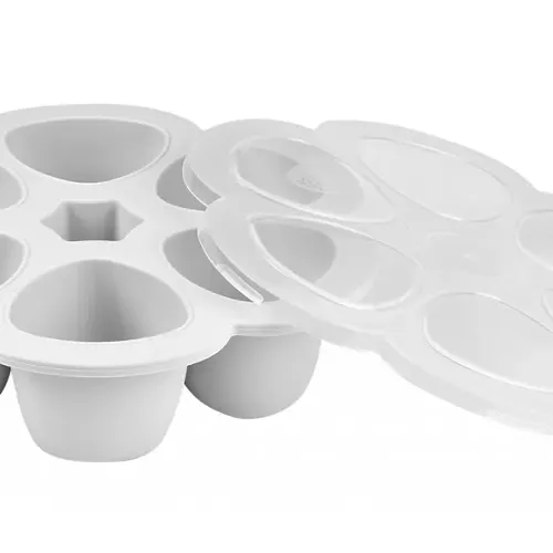 Les Petits Marmots | Multiportions en silicone 6x90ml - Gris 