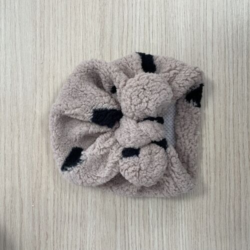 Les Petits Marmots | Turban sherpa - Coeur noir