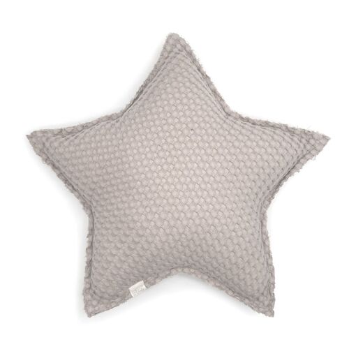 Les Petits Marmots | Coussin Star 40x40 - Gofre latte