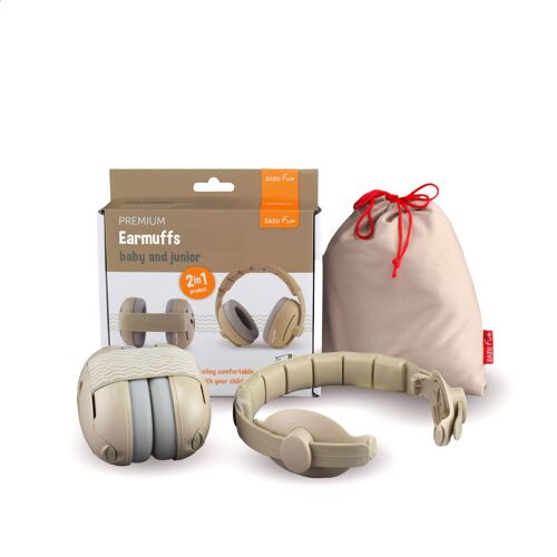 Les Petits Marmots | Casque antibruit évolutive bébé et enfant - Beige