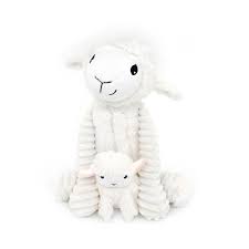 Les Petits Marmots | Peluche mouton Olou maman et son bébé - Blanc