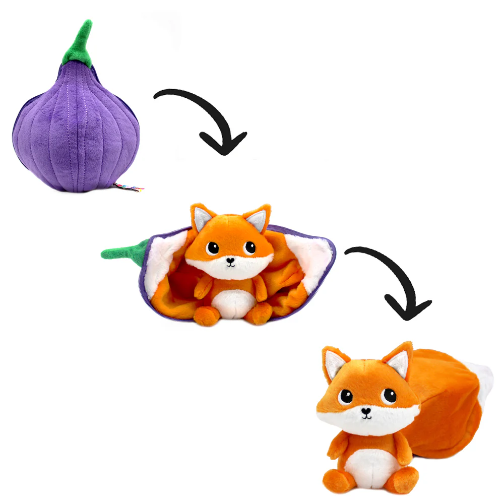 Les Petits Marmots | Peluche 2 en 1 - Le renard/la figue