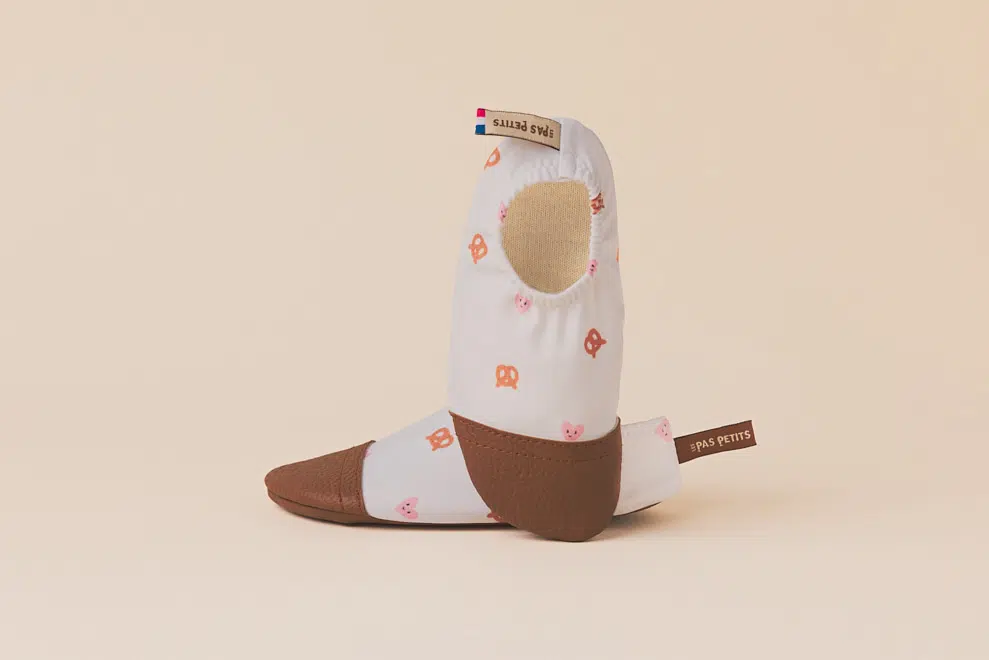 Les Petits Marmots | Chaussons souples - Les petits bretzels