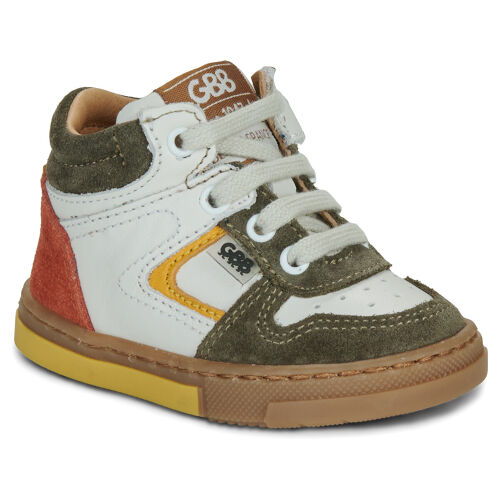 Les Petits Marmots | Baskets GBB dinis - Blanc/Kaki