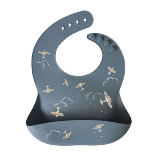 Les Petits Marmots | Bavoir en silicone à motifs - Zakuw