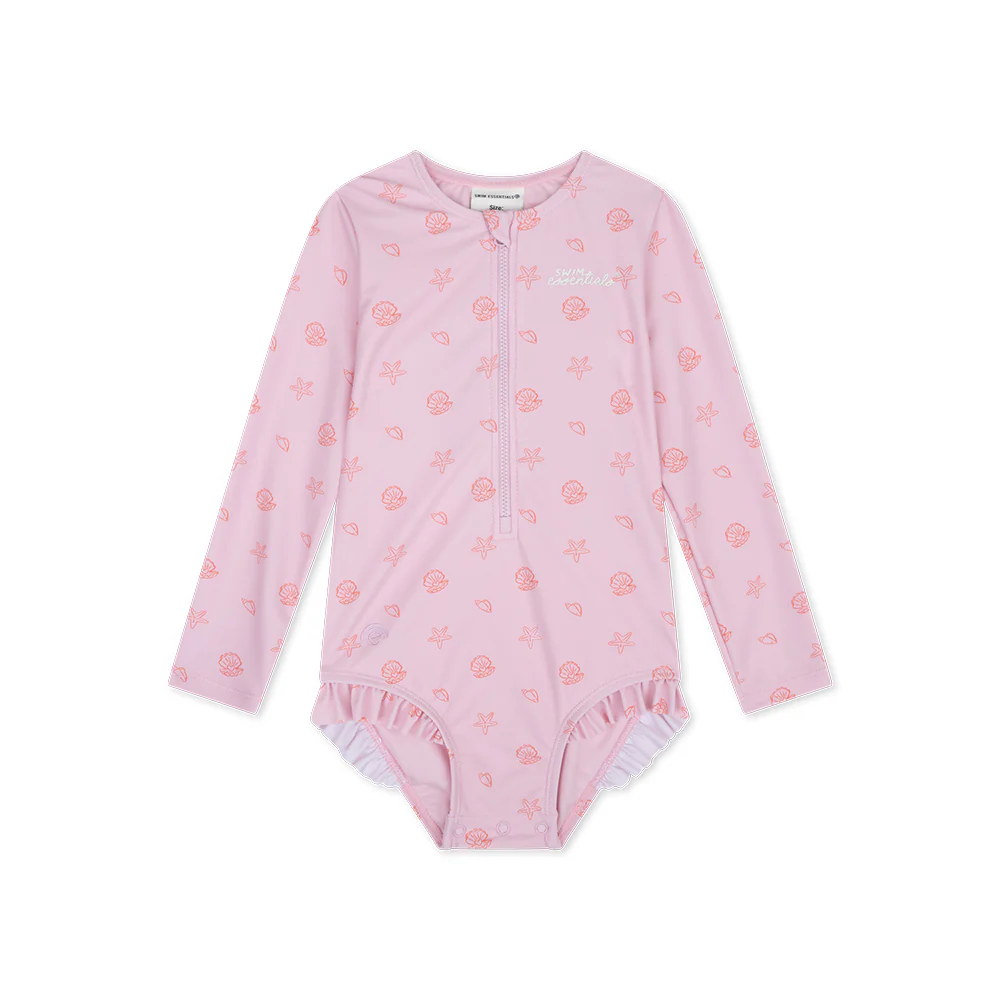 Les Petits Marmots | Maillot de bain manches longues anti-UV - Pink