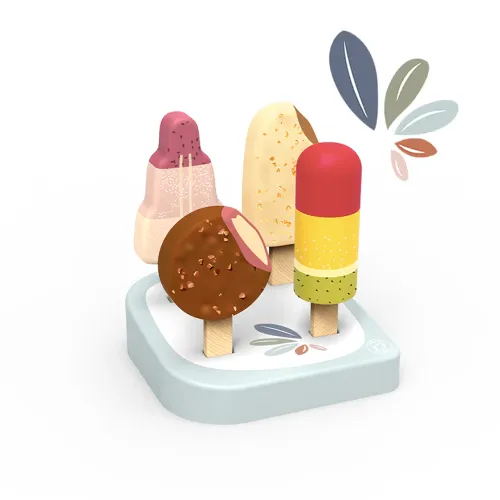 Les Petits Marmots | Coffret en bois - Bar à glaces 