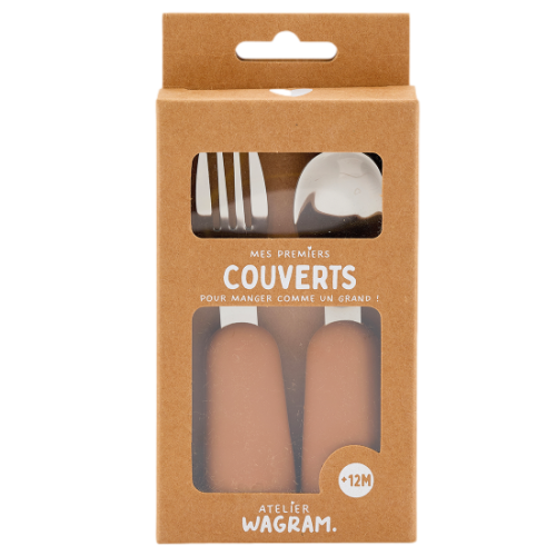 Les Petits Marmots | Couverts en silicone - Caramel