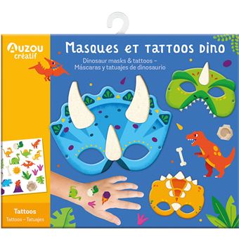 Les Petits Marmots | Ma pochette d'artiste - Masques et tattoos dino