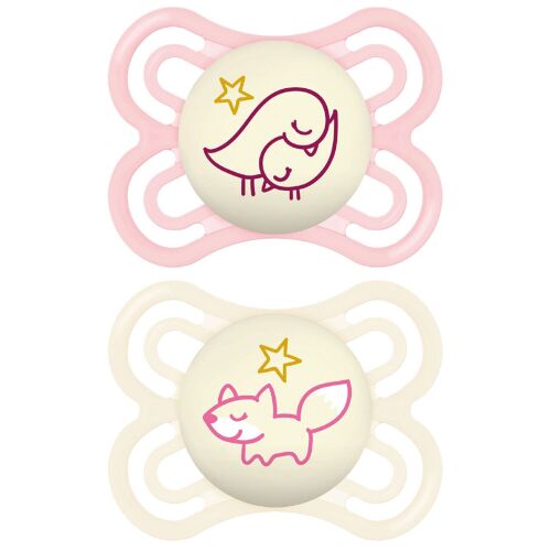 Les Petits Marmots | Lot de 2 sucettes nuit naissance 2-6 mois perfect