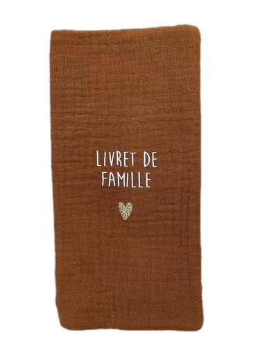 Les Petits Marmots | Protège livret de famille "Livret de famille" - Camel