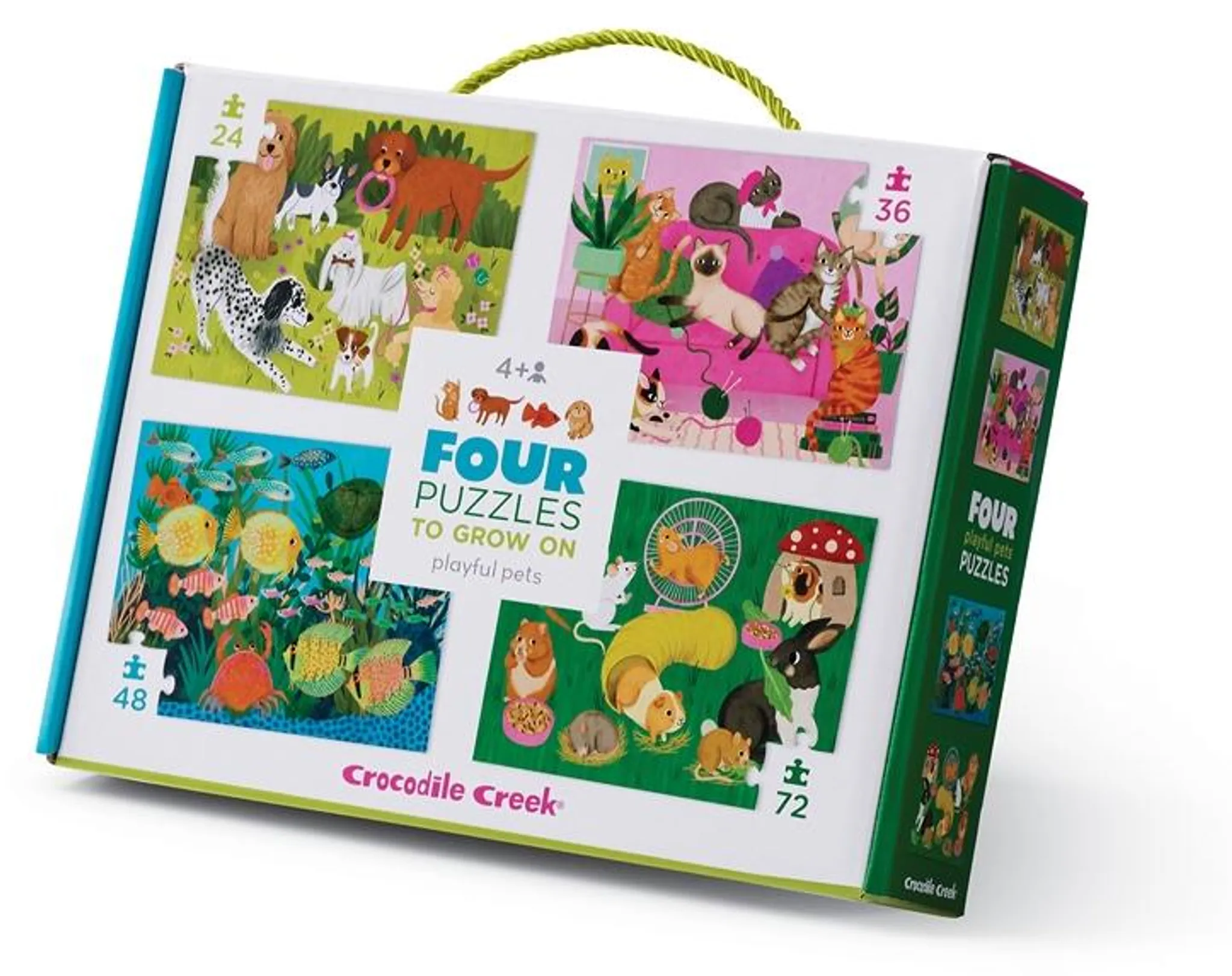 Les Petits Marmots | Coffret 4 puzzles - Animaux domestiques