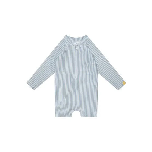 Les Petits Marmots | Maillot de bain manches longues anti-UV - Rayé bleu